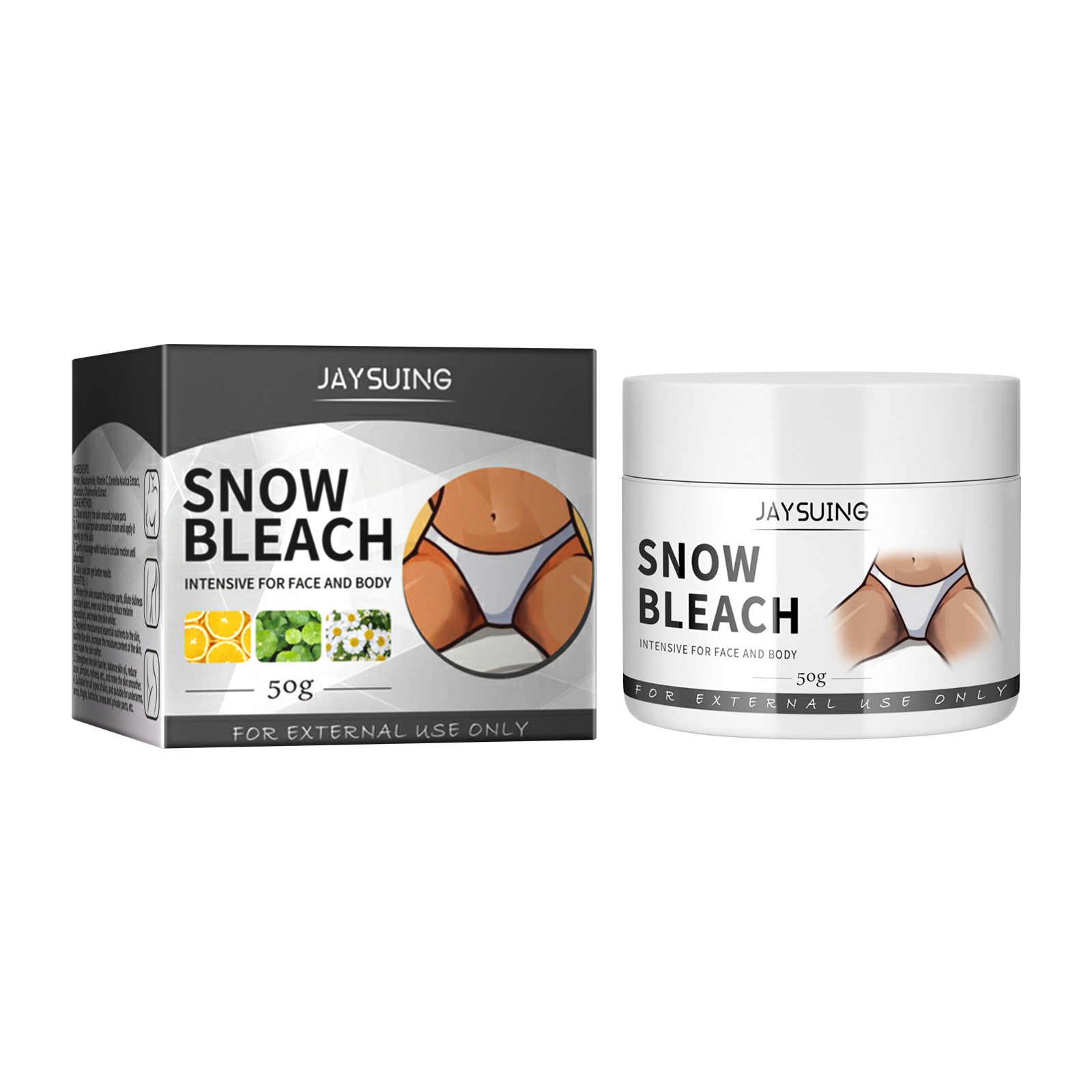 JAYSUING Snow Bleach Intensive Cream for Face and Body (50g)