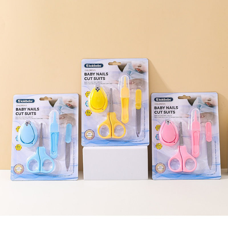 4-Piece Baby Nails Care Set with Nail Clippers, Nail Scissors, Nail File, and Nasal Tweezers | Manicure Set for Babies - Image 7