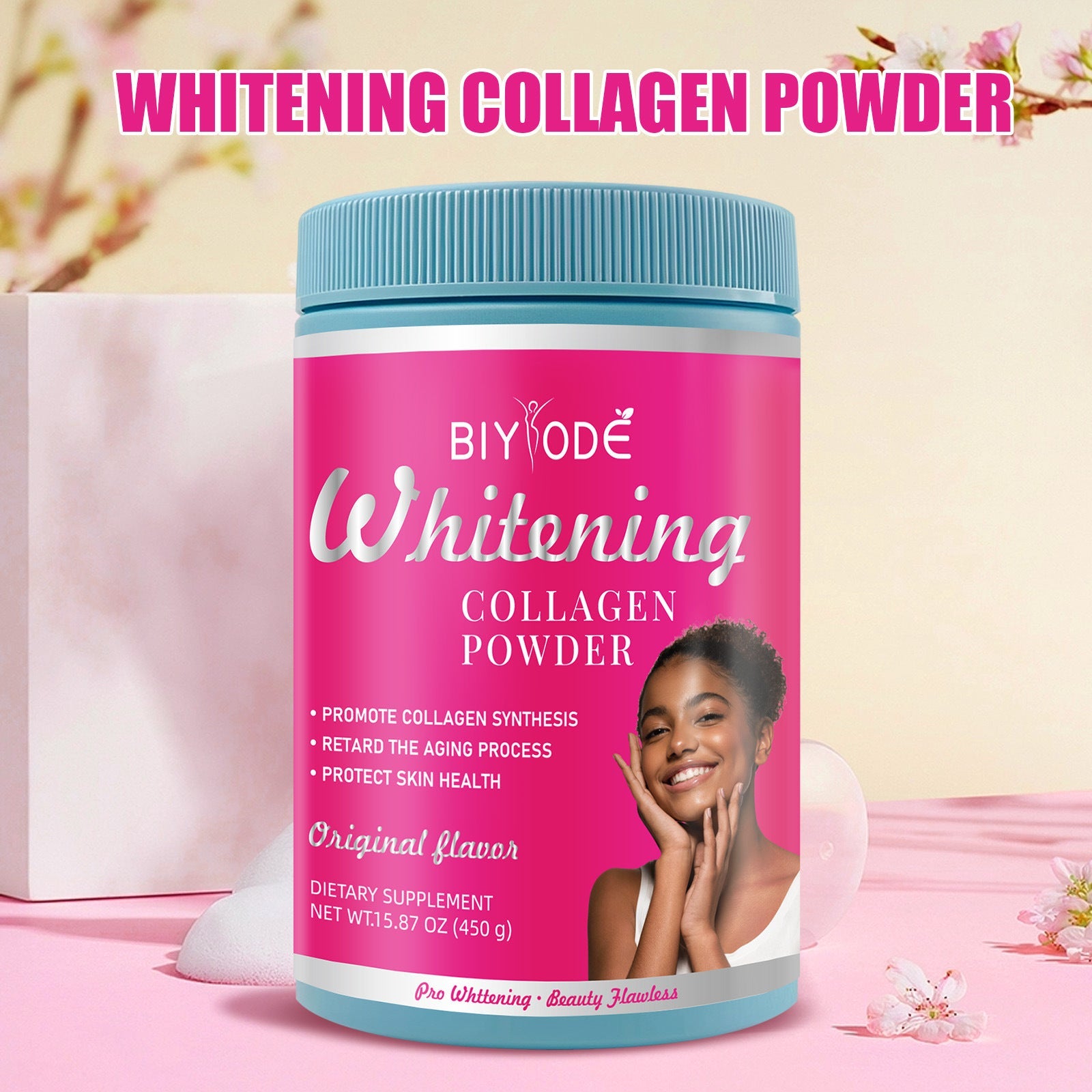 BIYODE Whitening Collagen Powder (450g size, 6g collagen, Unflavored) | Dietary Supplement for Anti-aging, Skin Health - Image 4