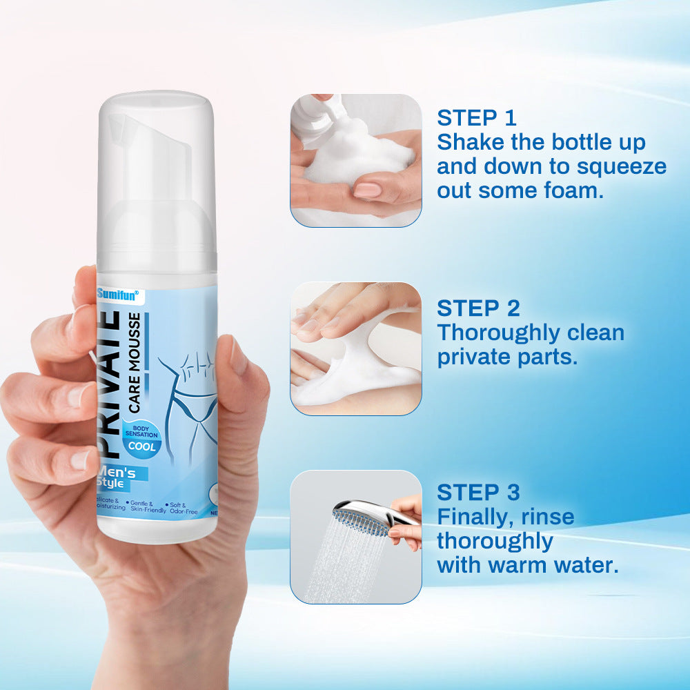 Private Care Mousse for Men (60ml) | Antibacterial and Infection Treatment Mousse for Men - Image 8