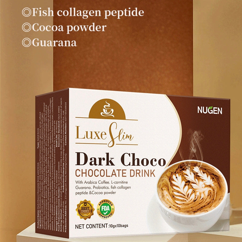 NUGEN Dark Choco Chocolate Drink with Cocoa, Arabica Coffee and L-Carnitine - Image 4