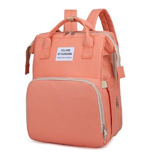 3-in-1 Convertible Diaper Bag Backpack with Crib, Changing Mat and Bottle Pockets | Mummy Bag with Built-in Foldable Bed - Image 31