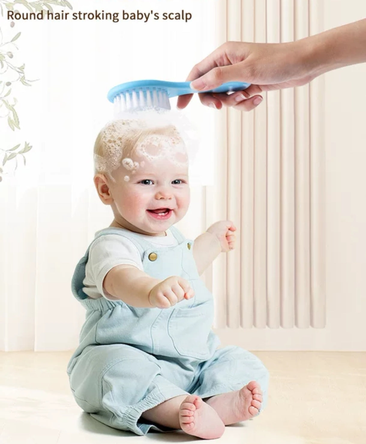 Soft Bristle Baby Brush and Comb Set | Newborn Hair Grooming Kit - Image 2