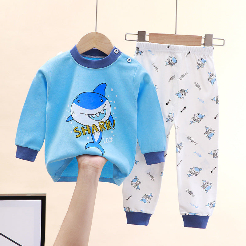 2-Piece Pajamas Set with Long-Sleeve Top and Pants for Boys and Girls | Adorable Soft Cotton Nightwear and Sleepwear Set - Image 29