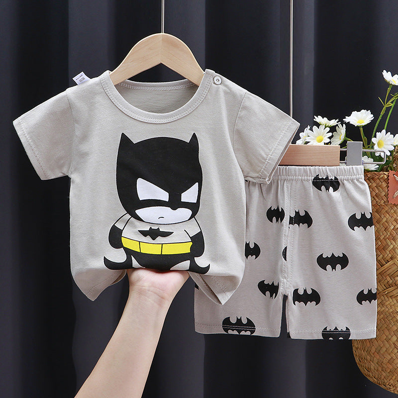 2-Piece Baby Short-Sleeve Outfit Set with T-Shirt and Shorts | Soft Cotton Outdoor Wear for Boys and Girls - Image 6