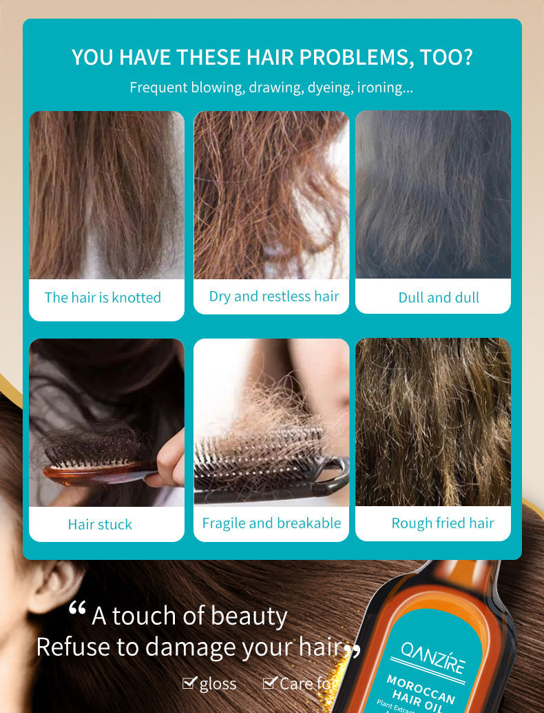 Moroccan Hair Oil with Argan Oil, Jojoba Oil, Rosemary Oil, Olive Oil, and Hydrolyzed Keratin (100ml) - Image 12