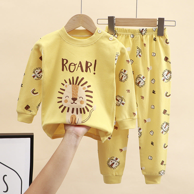 2-Piece Pajamas Set with Long-Sleeve Top and Pants for Boys and Girls | Adorable Soft Cotton Nightwear and Sleepwear Set - Image 28