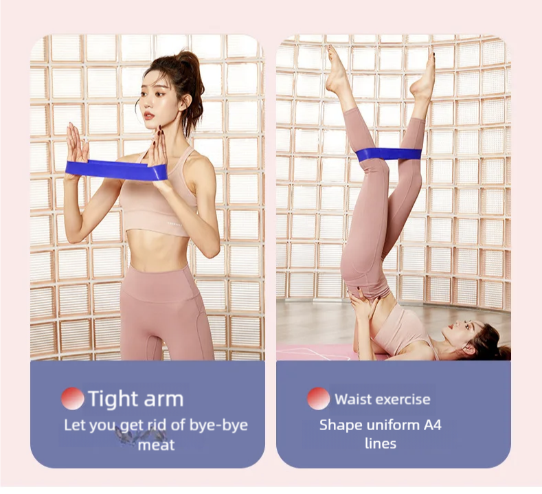 5-in-1 Resistance Loop Bands with Free Pouch (5 pieces — X-Light, Light, Medium, Heavy, and X-Heavy) - Image 4