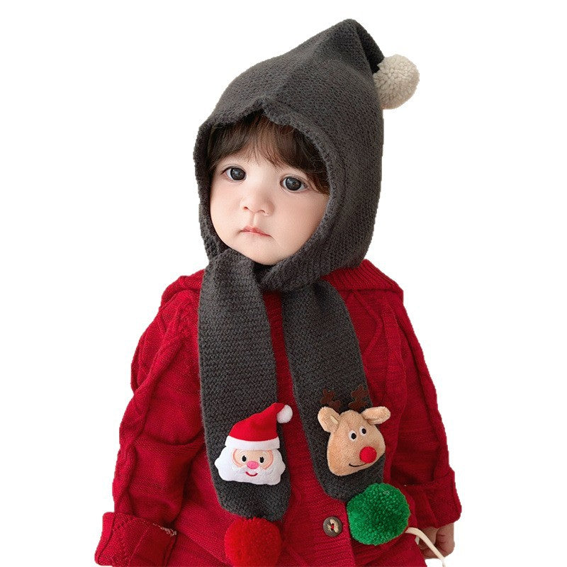 Cute Baby Christmas Hooded Scarf (1.5-6 years old, 47-52cm head circumference) | Ultra-Soft Baby Hood + Scarf for Cold Weather - Image 55