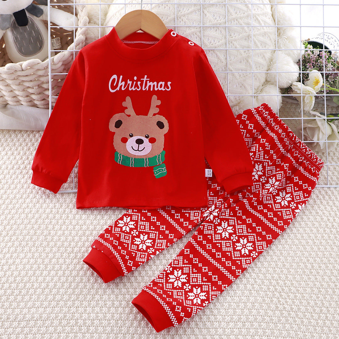 Two-Piece Christmas Baby Pajama Set (73-90cm) | Premium Festive Season Baby Boy/Girl Loungewear - Image 2