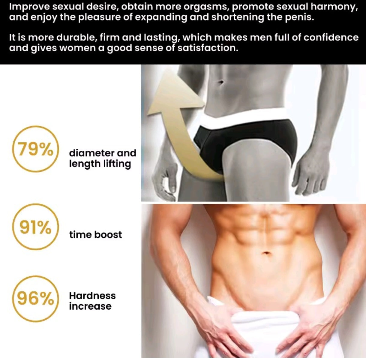 JJLBRO Huge Men Cream for Penis Enlargement (50ml) | Topical Cream for Bigger Penis, Longer Sex, and Sexual Confidence - Image 2