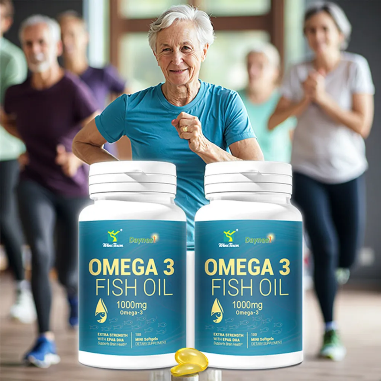 Omega-3 Fish Oil Capsule with EPA and DHA (100 softgels, 1000mg) | Dietary Supplement for Cardiovascular, Brain, Eye, Skin, Mood, and Inflammation - Image 11