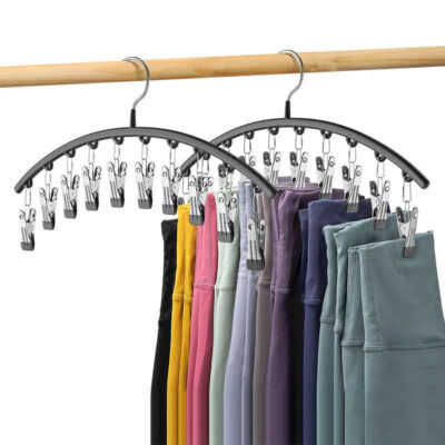 Multifunctional 10-Clip Clothes Hanger with Chrome Plating