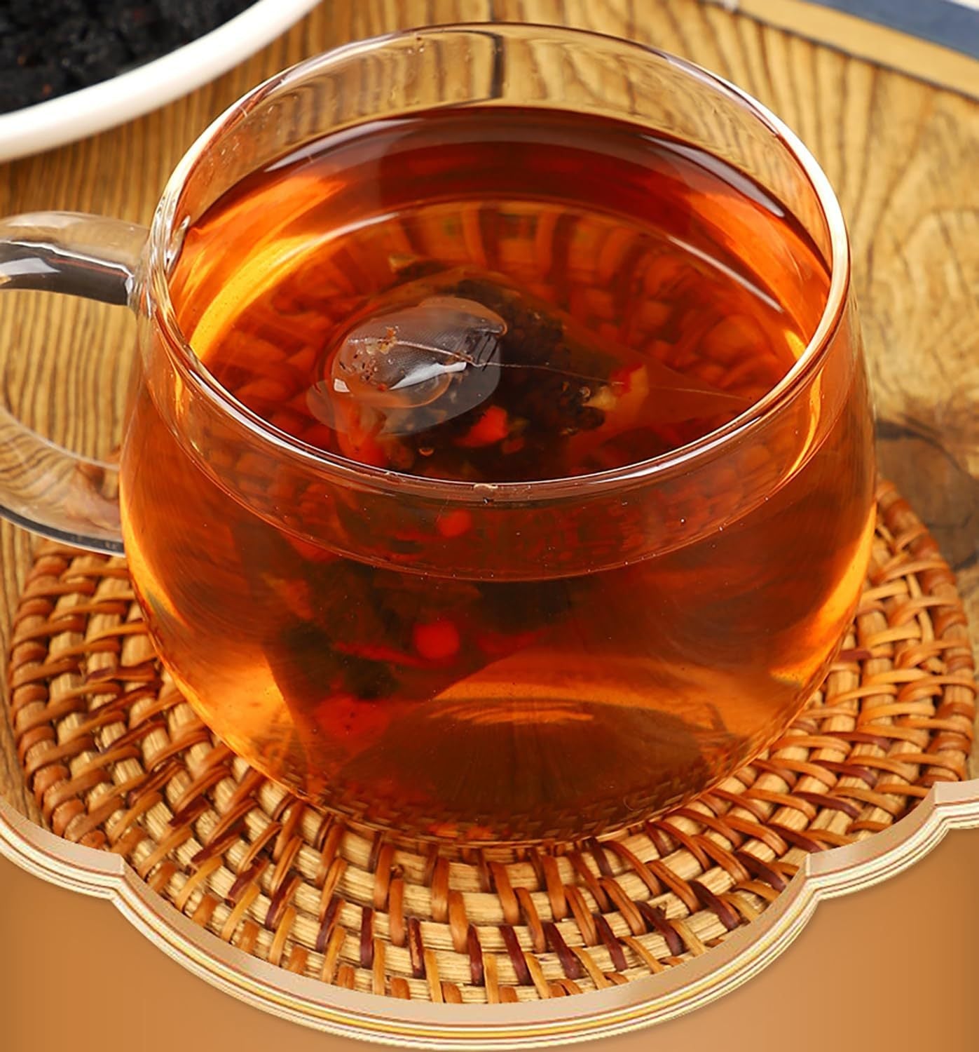 Ginseng Five Treasure Tea with Red Date, Goji Berries, Maca, Yellow Essence, and Mulberries | Herbal Tea for Energy, Kidney Health, Vitality, and Better Sleep - Image 7