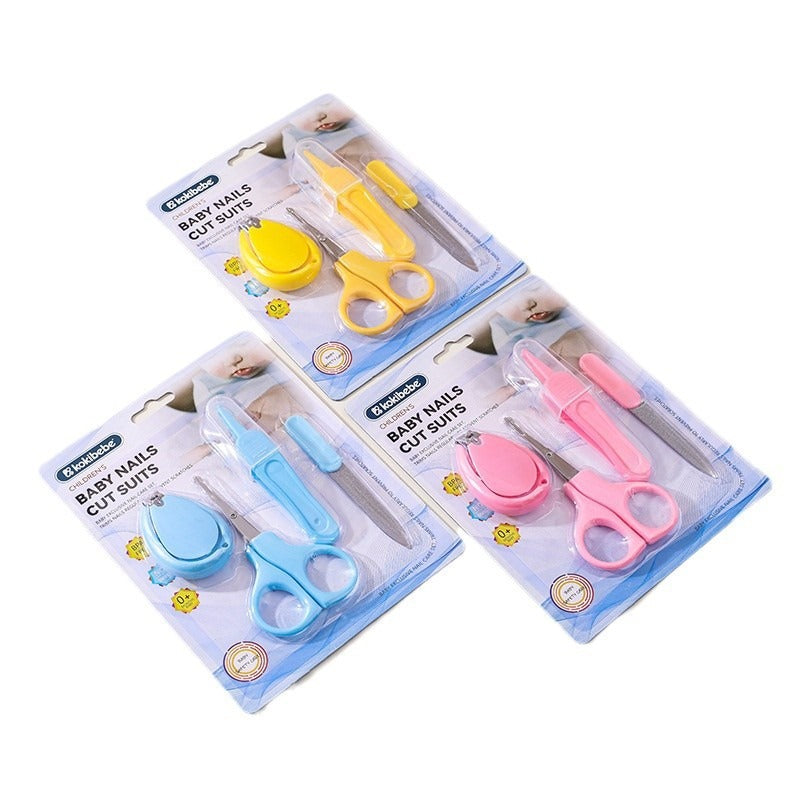 4-Piece Baby Nails Care Set with Nail Clippers, Nail Scissors, Nail File, and Nasal Tweezers | Manicure Set for Babies - Image 5