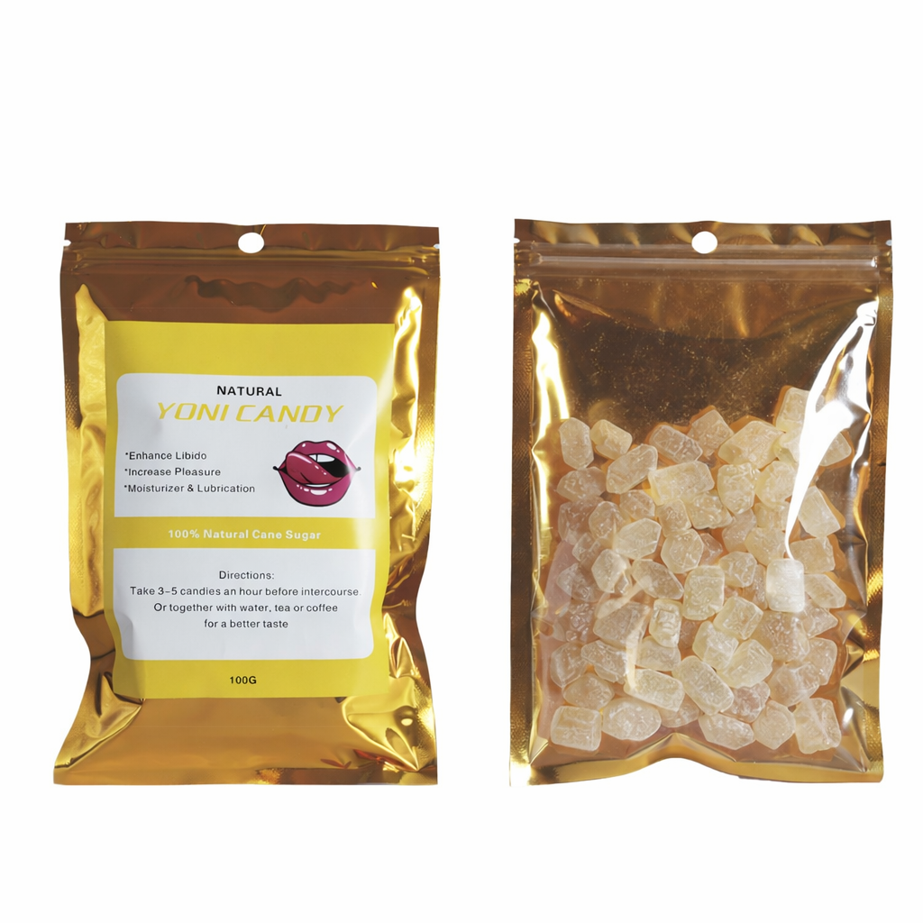 Yoni Candy (100grams, Yellow) | Sugar Lumps for Libido, Vaginal Wetness, Lubrication, and Sexual Pleasure
