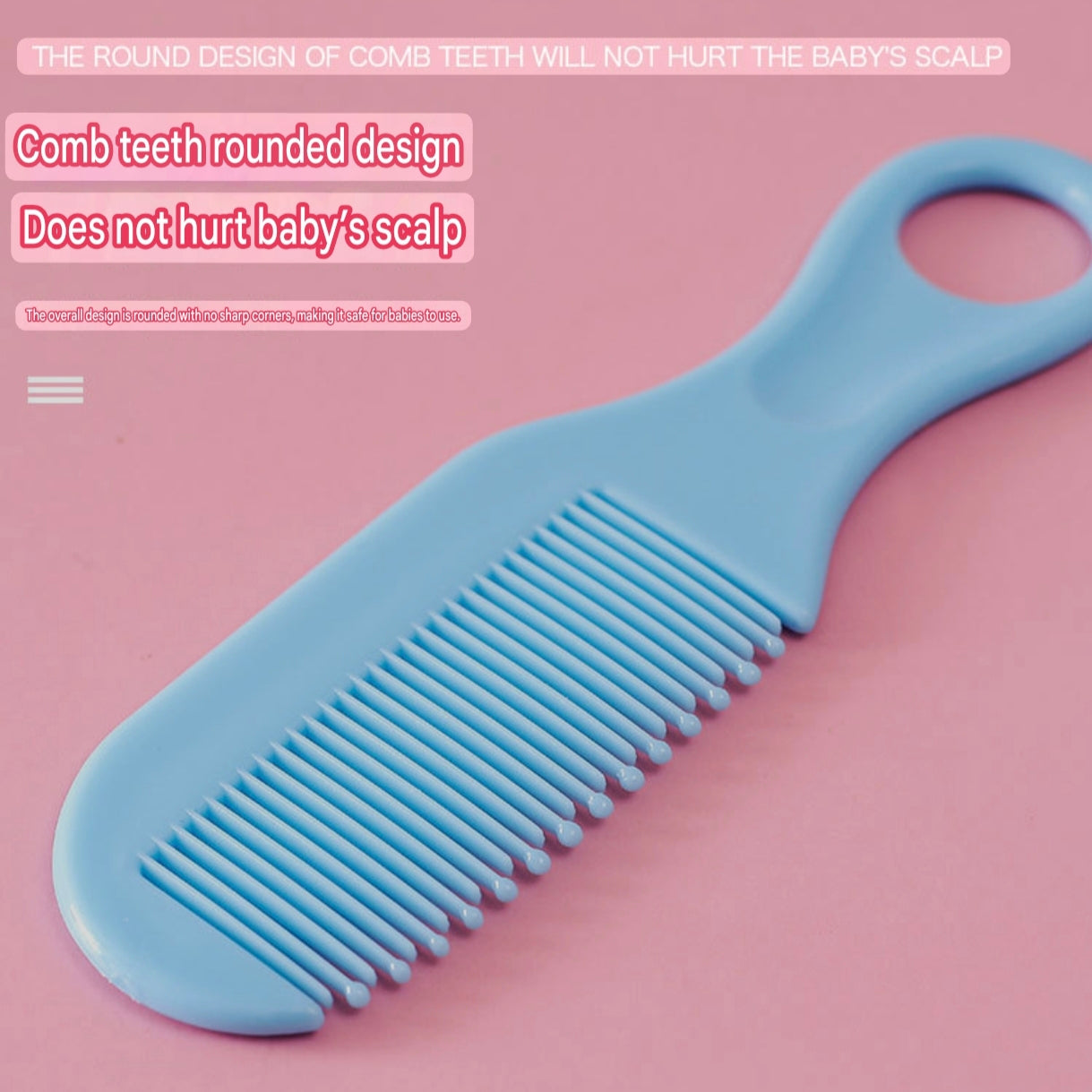 10-Piece Baby Care and Grooming Kit with Hair Brush, Comb, Nasal Aspirator, Digital Thermometer, Nail Scissors, Nail Clipper, Medicine Dropper, Nail File, Nose Tweezer, and Nail Clipper Cover - Image 4