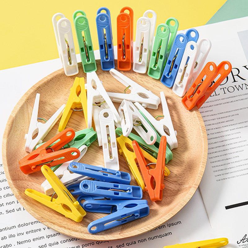 Strong Plastic Clothes Pegs for Outdoor and Indoor Use (20 pieces per pack, Multi-color pack) | Anti-Slip and Windproof Laundry Clips - Image 4