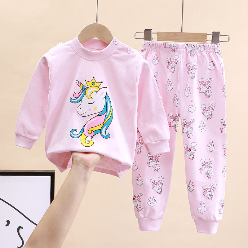 2-Piece Pajamas Set with Long-Sleeve Top and Pants for Boys and Girls | Adorable Soft Cotton Nightwear and Sleepwear Set - Image 49