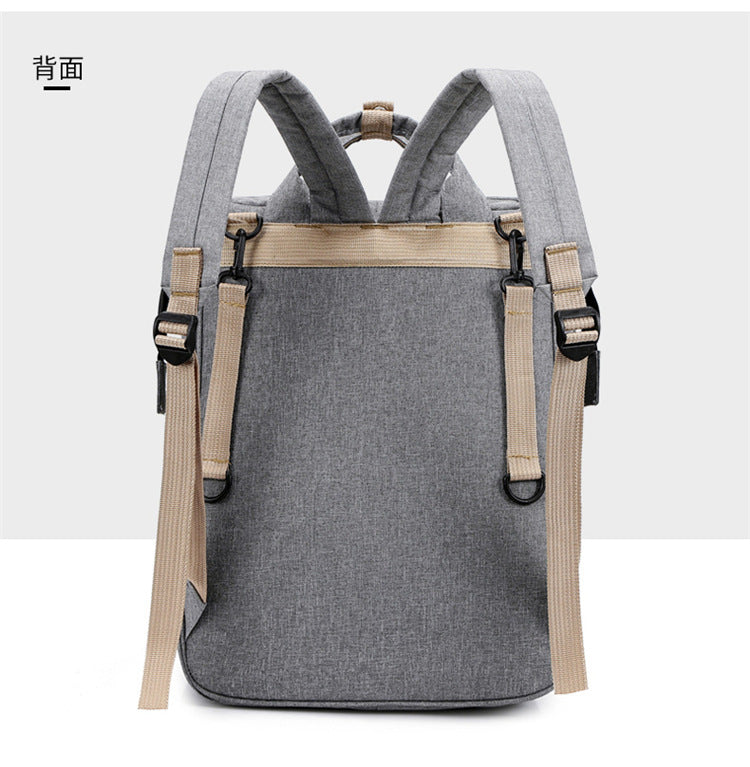 3-in-1 Convertible Diaper Bag Backpack with Crib, Changing Mat and Bottle Pockets | Mummy Bag with Built-in Foldable Bed - Image 18