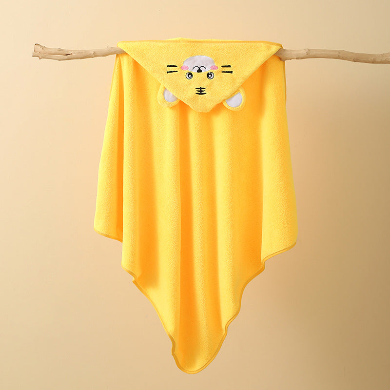 Ultra-Soft and Absorbent Baby Hooded Towel with Cute Animal Design | Baby Wrap Towel with Hood - Image 93