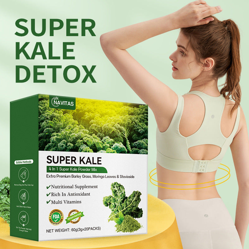 NAVITAS Super Kale Powder with Barley Grass and Moringa Leaves - Image 2