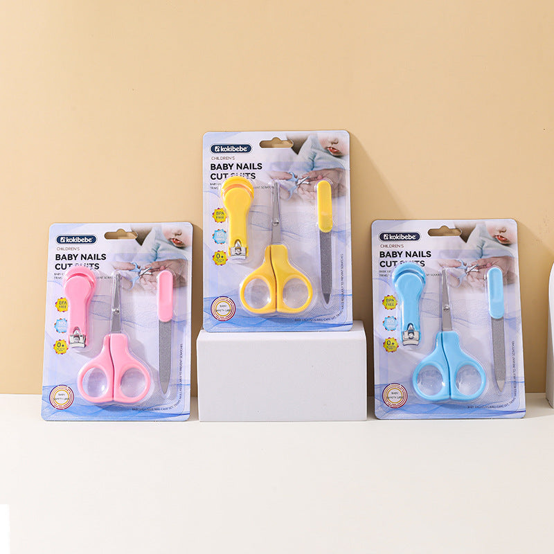 3-Piece Baby Nails Care Set with Nail Clippers, Nail Scissors, and Nail File - Image 9
