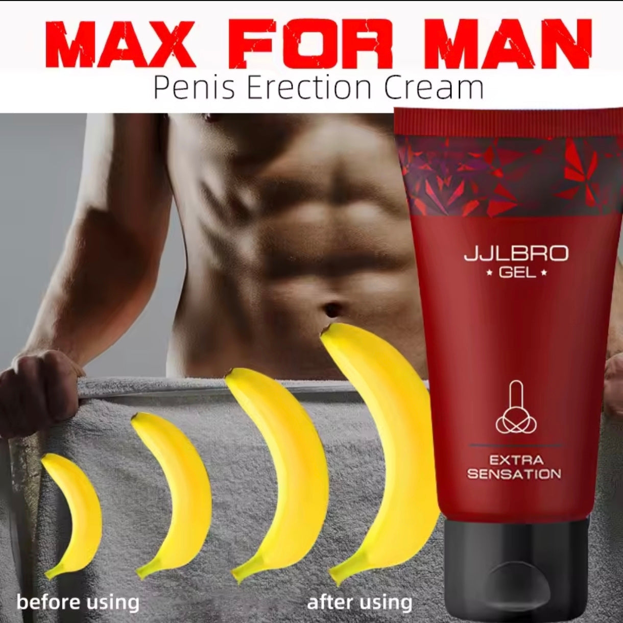 JJLBRO Special Gel for Penis Enlargement (50ml) | Topical Cream for Bigger Penis, Longer Sex, and Sexual Confidence - Image 2