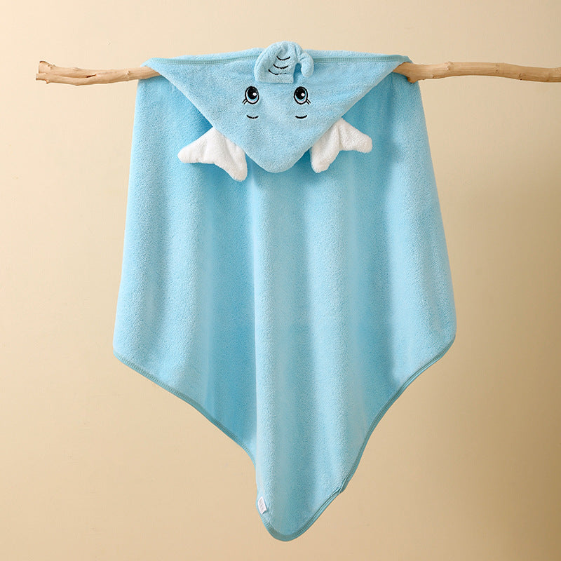 Ultra-Soft and Absorbent Baby Hooded Towel with Cute Animal Design | Baby Wrap Towel with Hood - Image 71