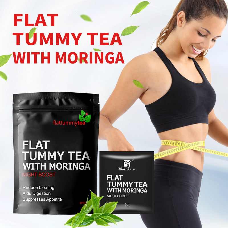 Flat Tummy Tea with Moringa (Night Boost) | Herbal Tea for Bloating, Healthy Digestion, Appetite Control, and Detox - Image 3