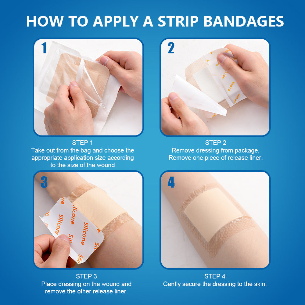 Silicone Gel Dressing (2 pieces/pack) | Waterproof and Breathable Band Aid for Wound Dressing - Image 14