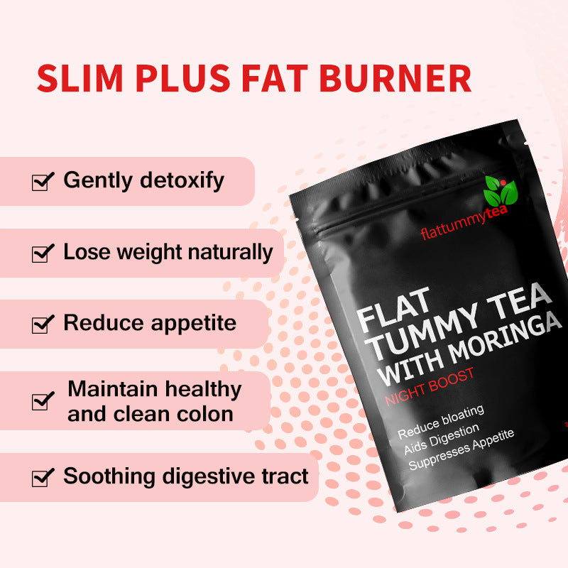 Flat Tummy Tea with Moringa (Night Boost) | Herbal Tea for Bloating, Healthy Digestion, Appetite Control, and Detox - Image 2