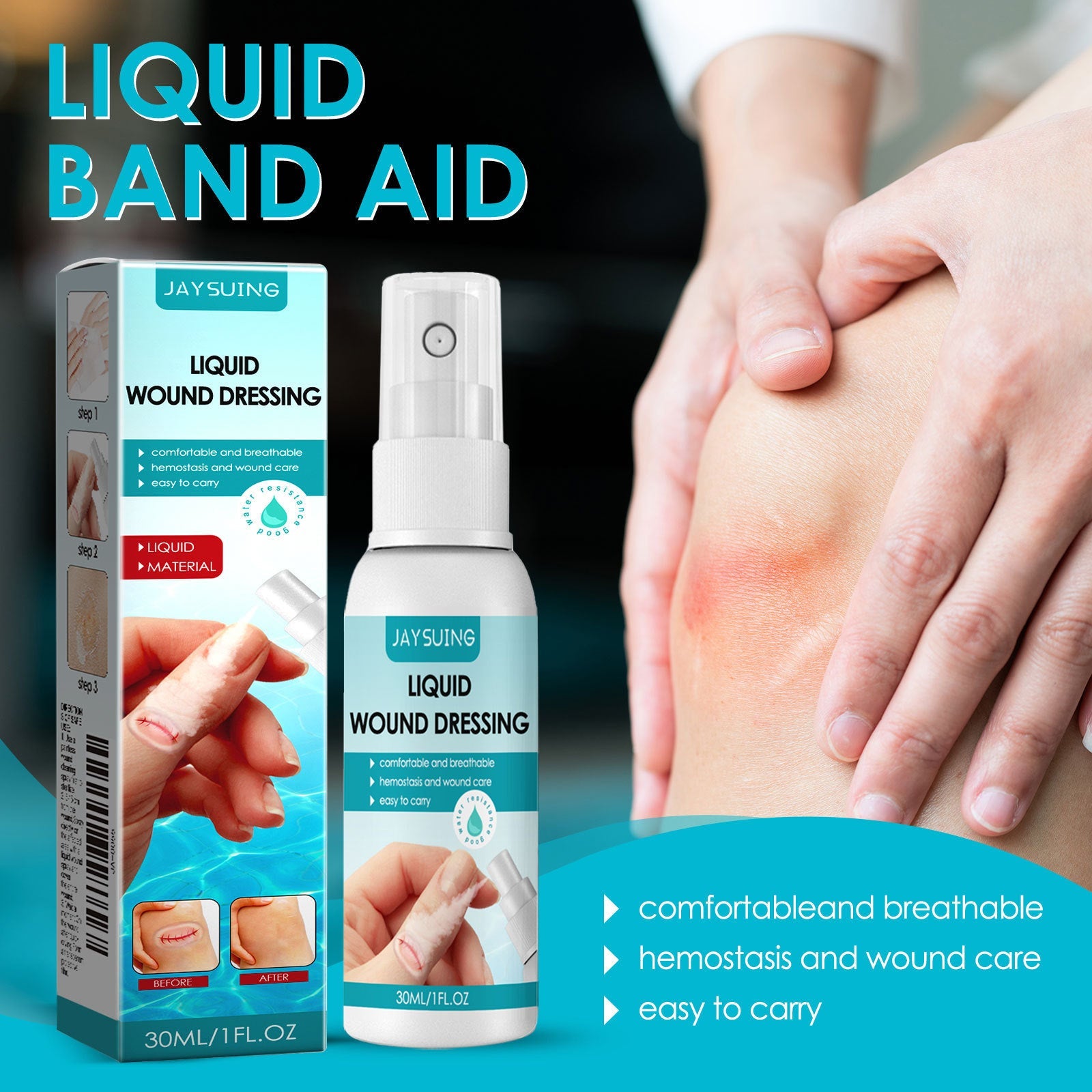 Liquid Wound Dressing | Liquid First Aid for Cuts and Wounds - Image 8