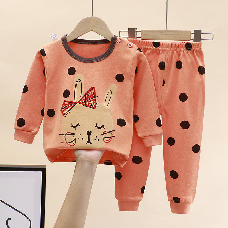 2-Piece Pajamas Set with Long-Sleeve Top and Pants for Boys and Girls | Adorable Soft Cotton Nightwear and Sleepwear Set - Image 21