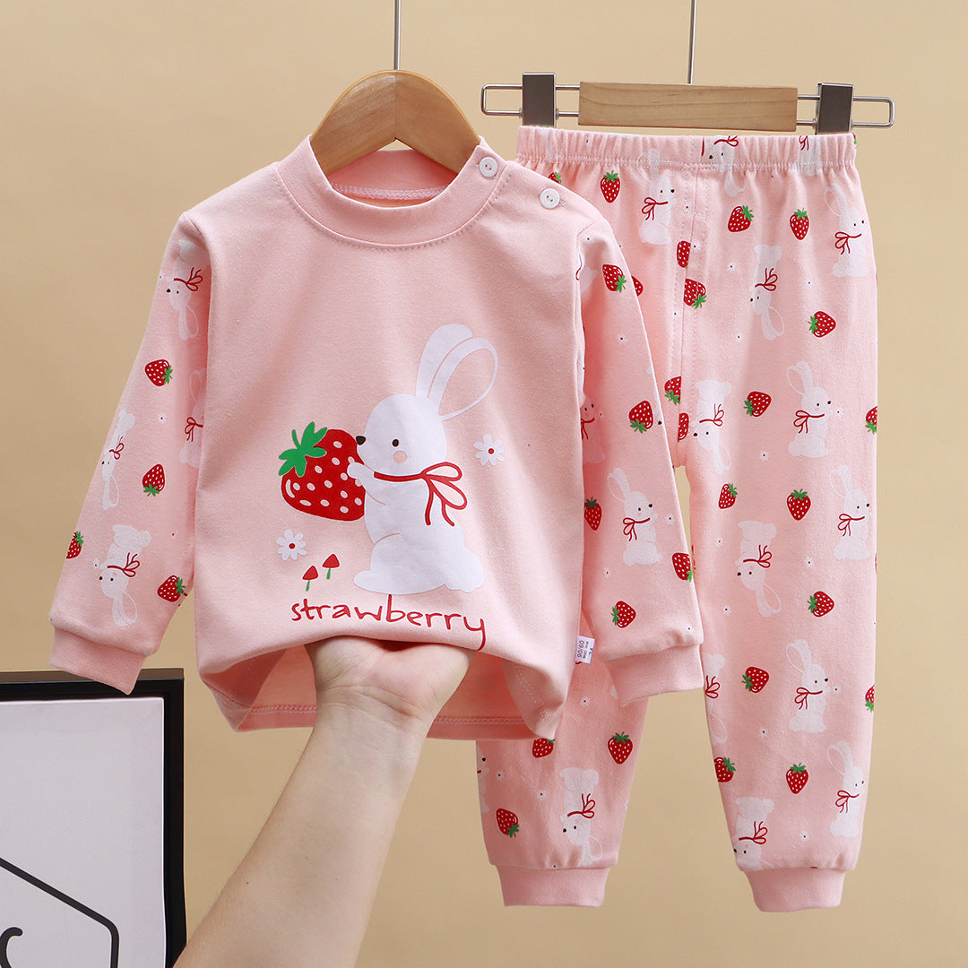 2-Piece Pajamas Set with Long-Sleeve Top and Pants for Boys and Girls | Adorable Soft Cotton Nightwear and Sleepwear Set - Image 12