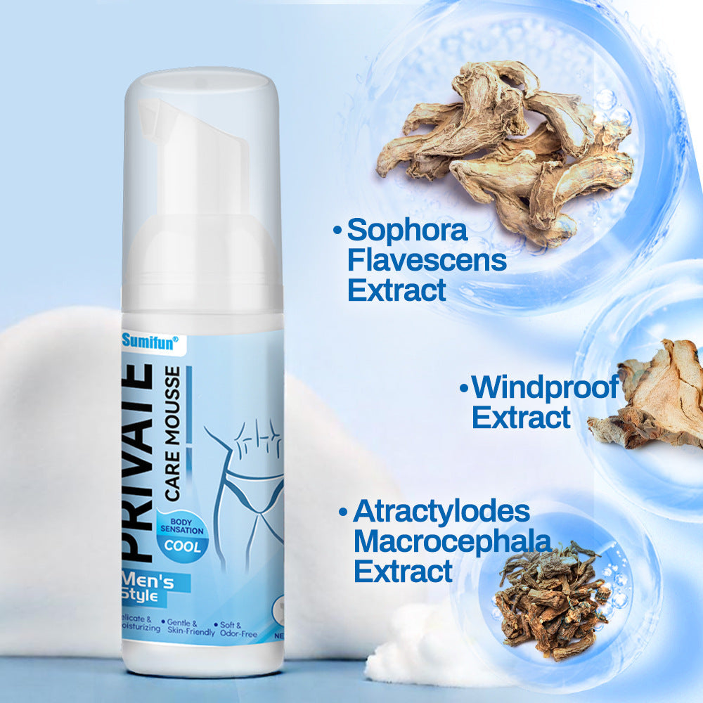 Private Care Mousse for Men (60ml) | Antibacterial and Infection Treatment Mousse for Men - Image 4