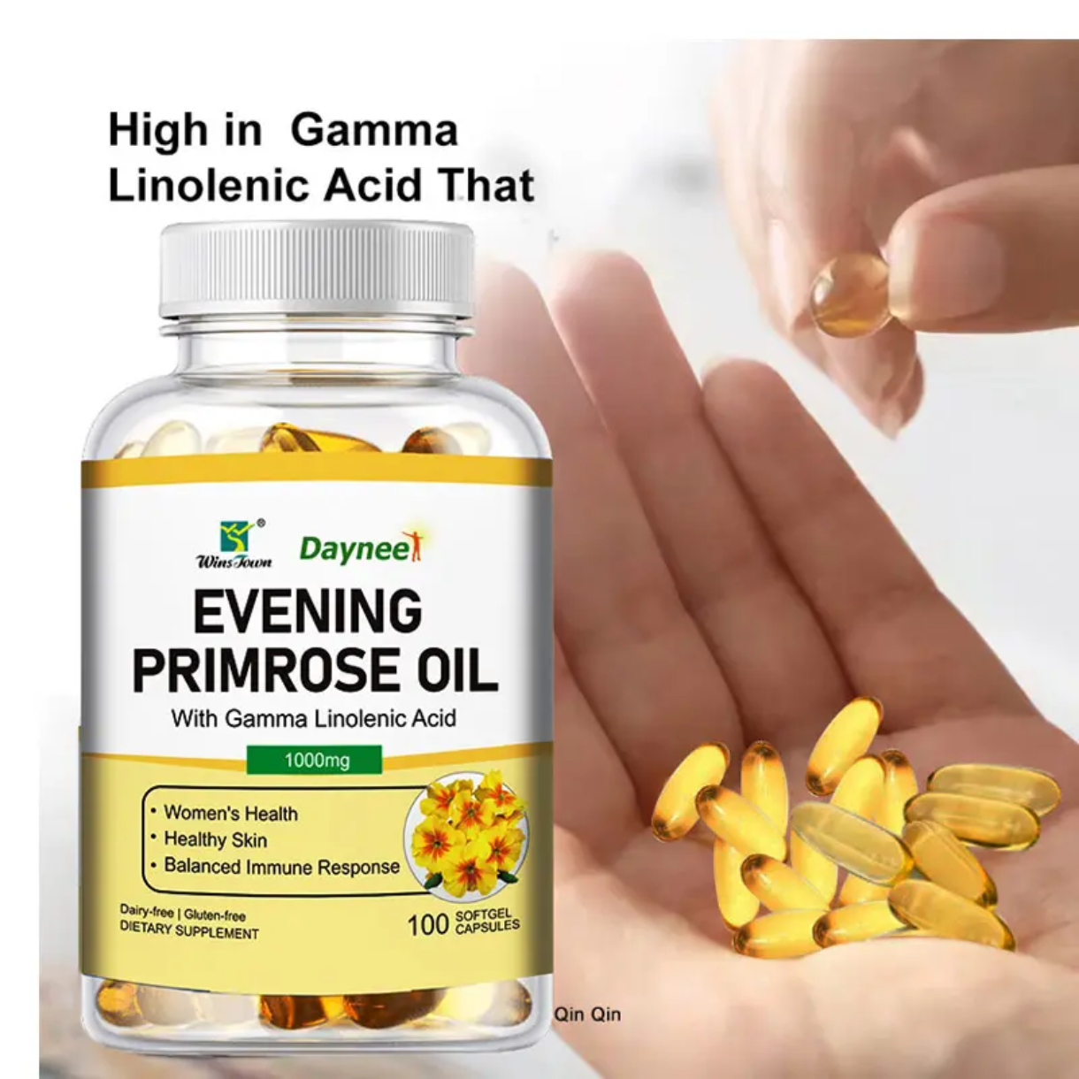 Evening Primrose Oil Capsules | Dietary Supplement for Women's Health, Skin, Immunity, and Hormonal Balance - Image 5