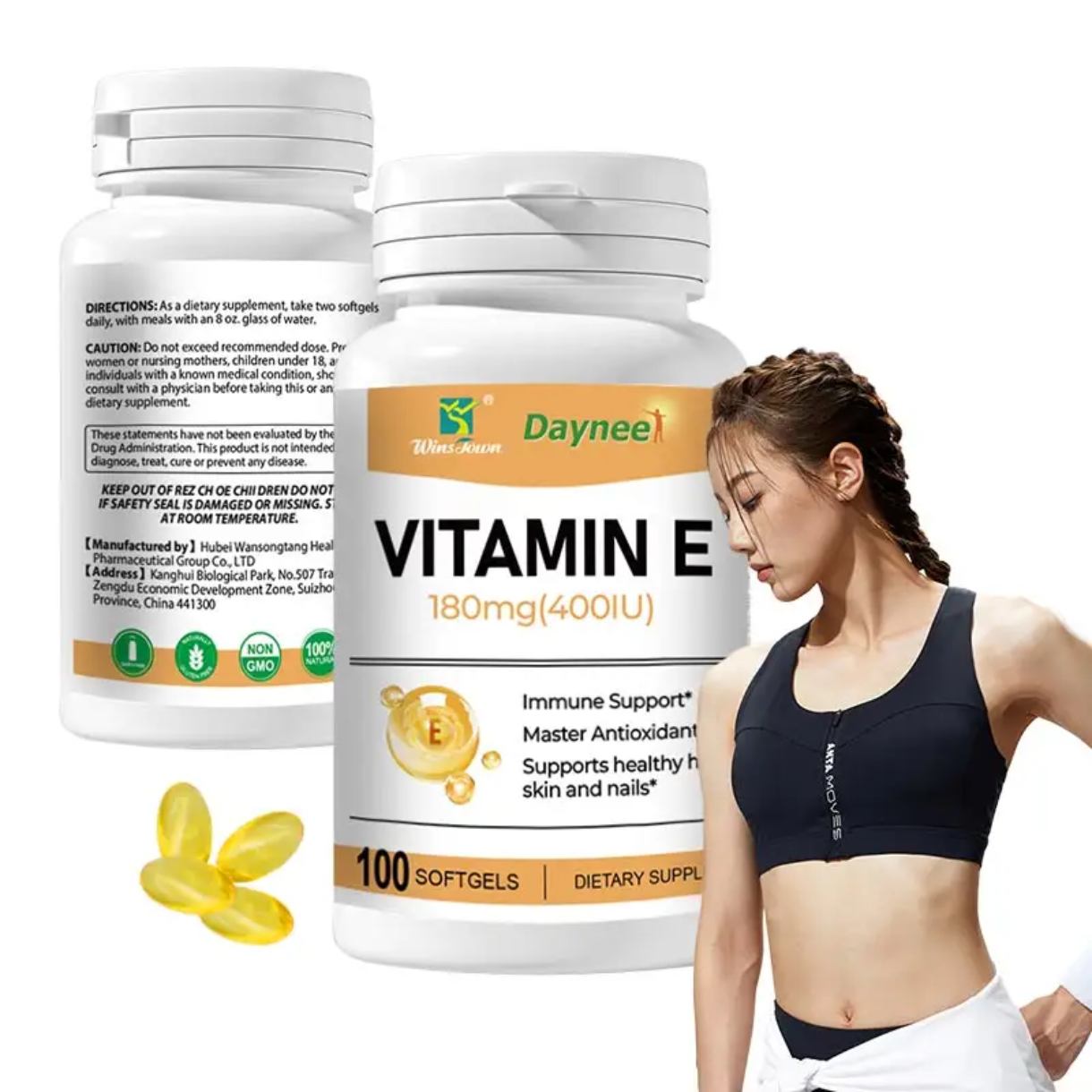 Vitamin E Capsule (100 softgels, 180mg) | Dietary Supplement for Skin, Immunity, Eye, Heart, and Antioxidant Protection - Image 6