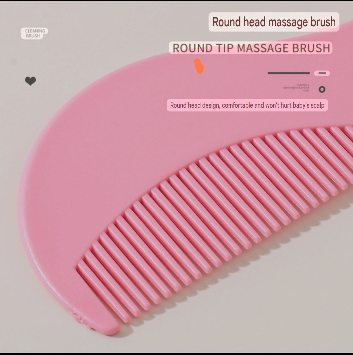 Soft Bristle Baby Brush and Comb Set | Newborn Hair Grooming Kit - Image 4