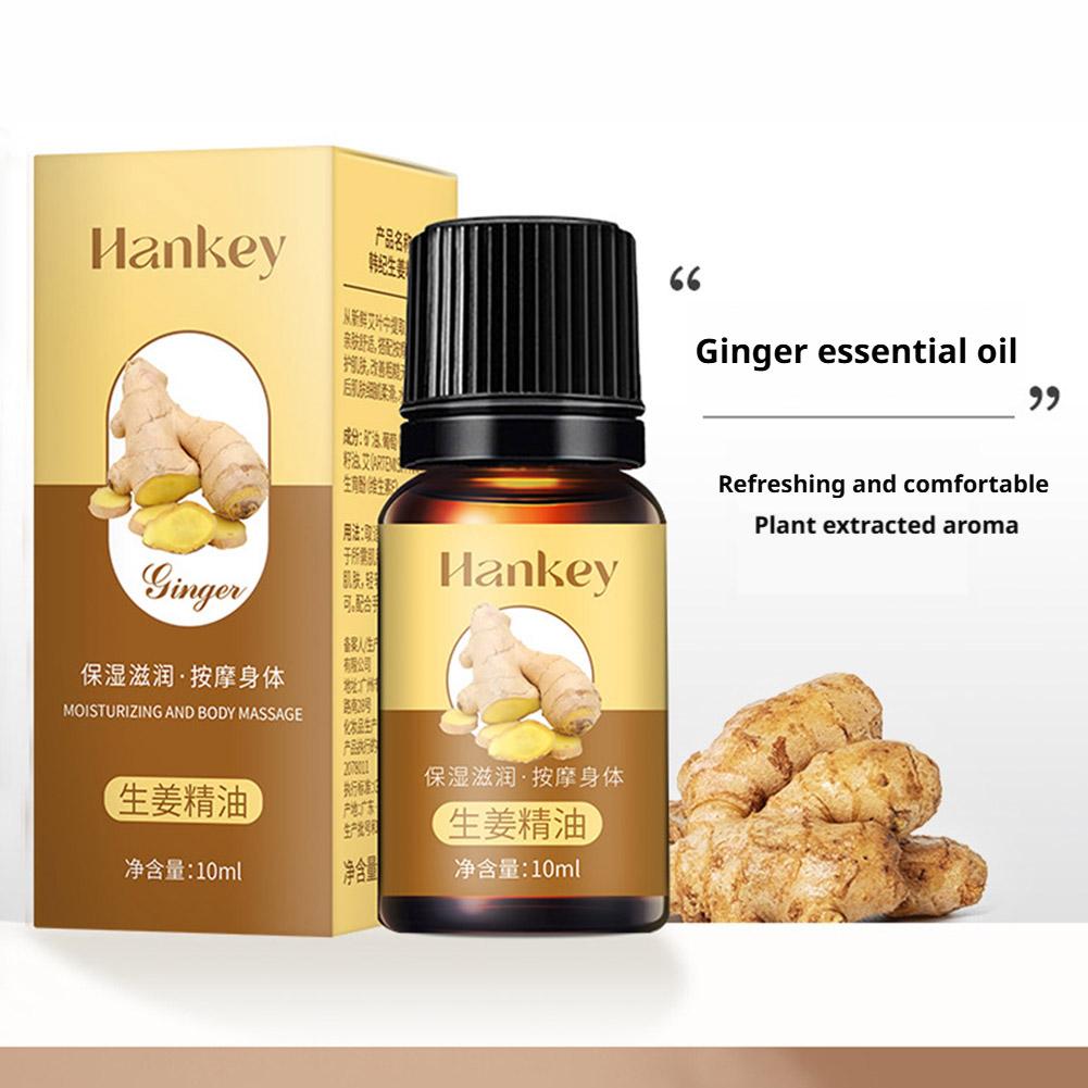 HANKEY Ginger Essential Oil for Massage and Aromatherapy (10ml) | Relaxing, Moisturizing and Elasticity Essential Oil - Image 6