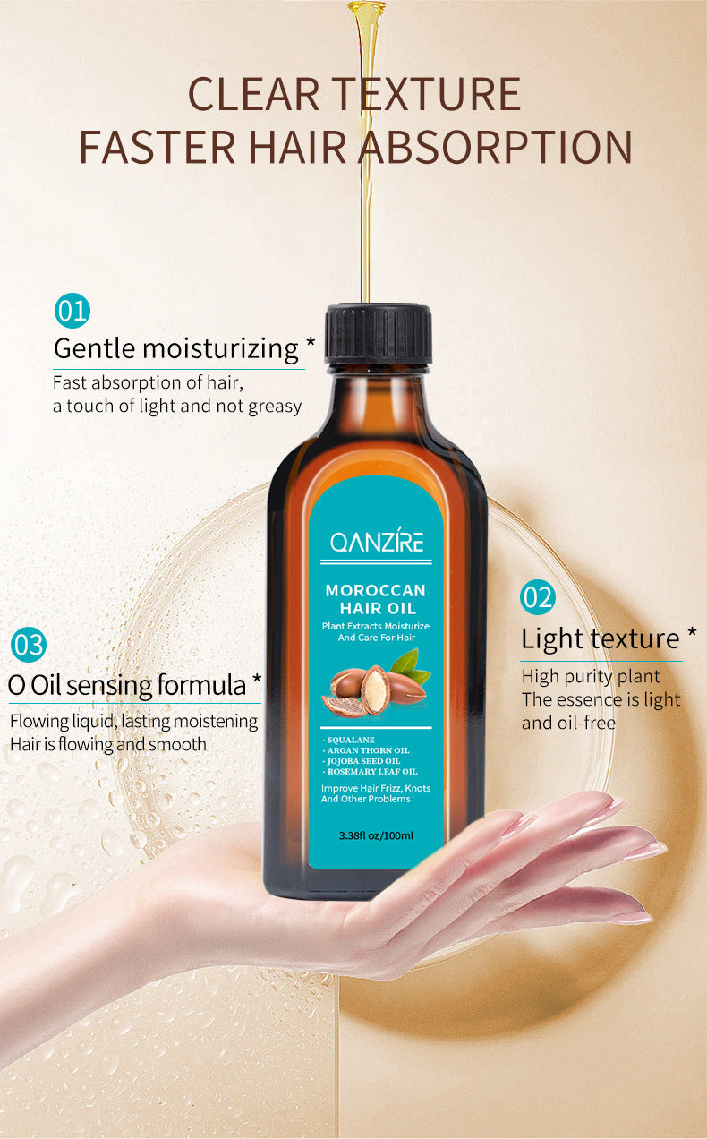Moroccan Hair Oil with Argan Oil, Jojoba Oil, Rosemary Oil, Olive Oil, and Hydrolyzed Keratin (100ml) - Image 8
