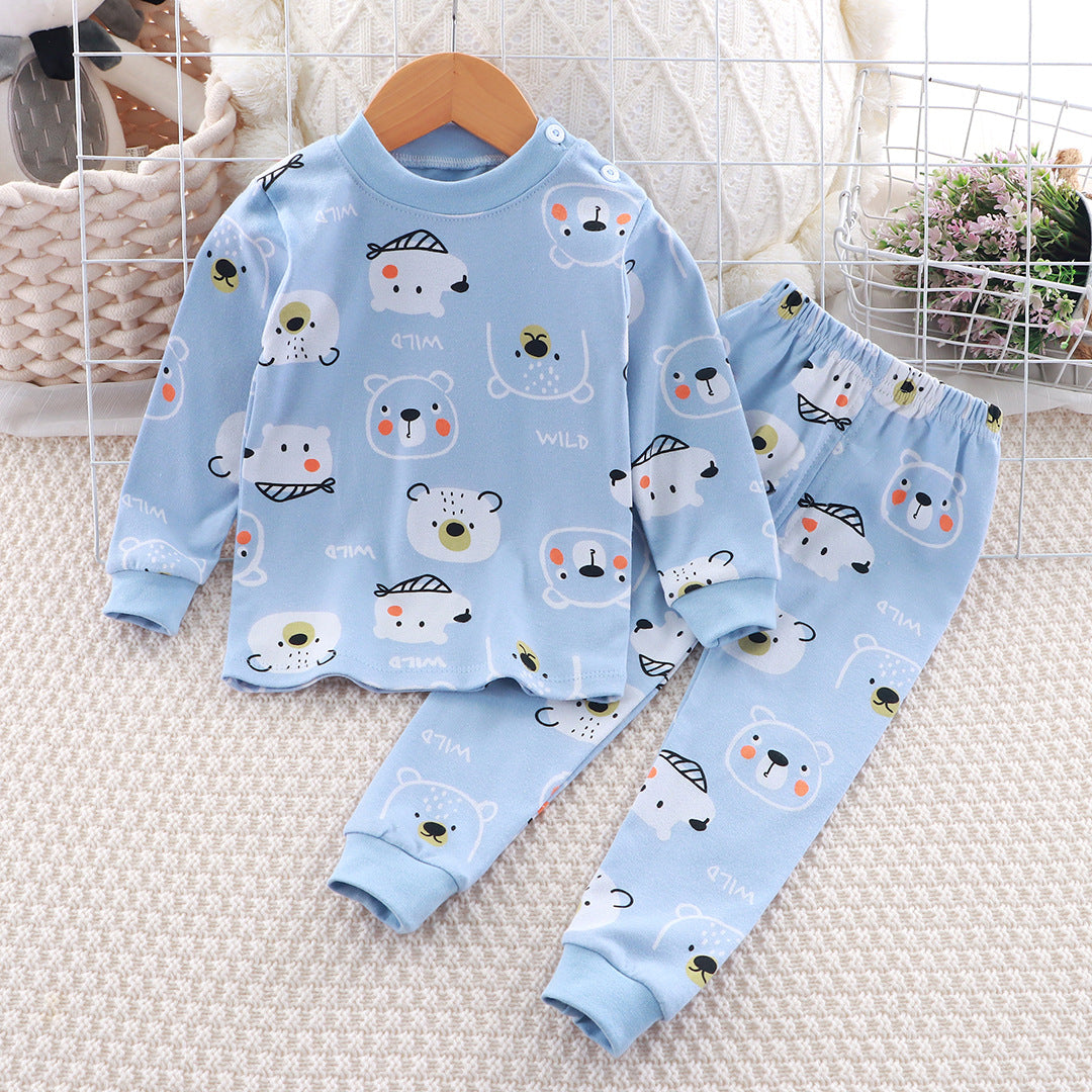 2-Piece Pajamas Set with Long-Sleeve Top and Pants for Boys and Girls | Adorable Soft Cotton Nightwear and Sleepwear Set - Image 18