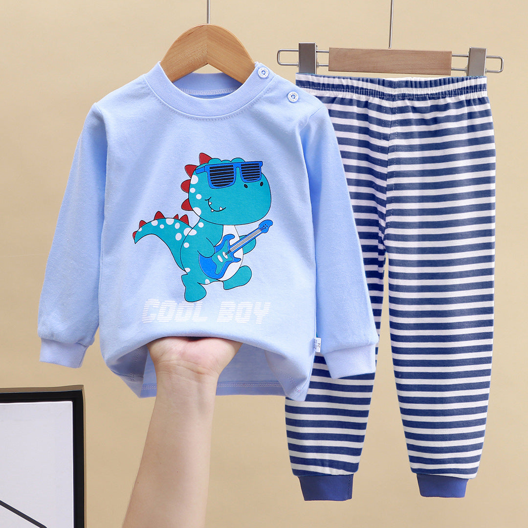 2-Piece Pajamas Set with Long-Sleeve Top and Pants for Boys and Girls | Adorable Soft Cotton Nightwear and Sleepwear Set - Image 40