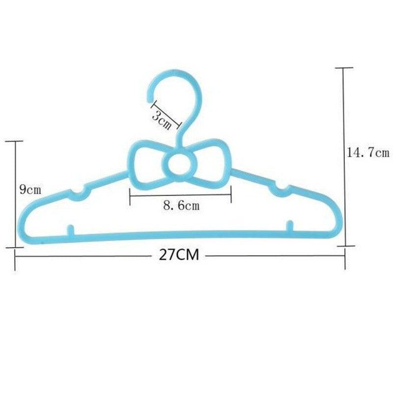 Bow-Knot Plastic Hanger for Babies and Kids Clothes (0-4 years, 10 pieces per pack) - Image 14