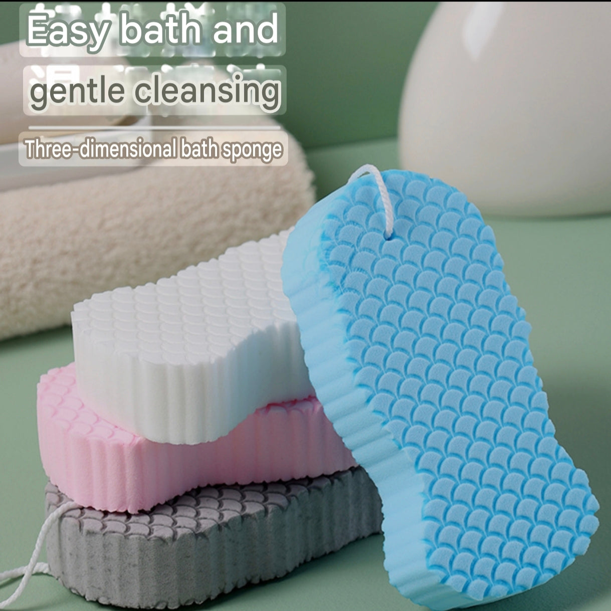 Three-Dimensional Baby Bath Sponge | 3D Exfoliating and Scrubbing Sponge - Image 13