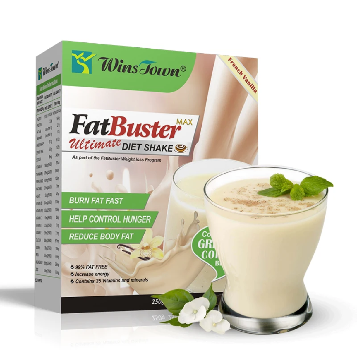 FatBuster Ultimate Diet Shake (Vanilla Flavour) | Meal Replacement and Weight Loss Shake - Image 5