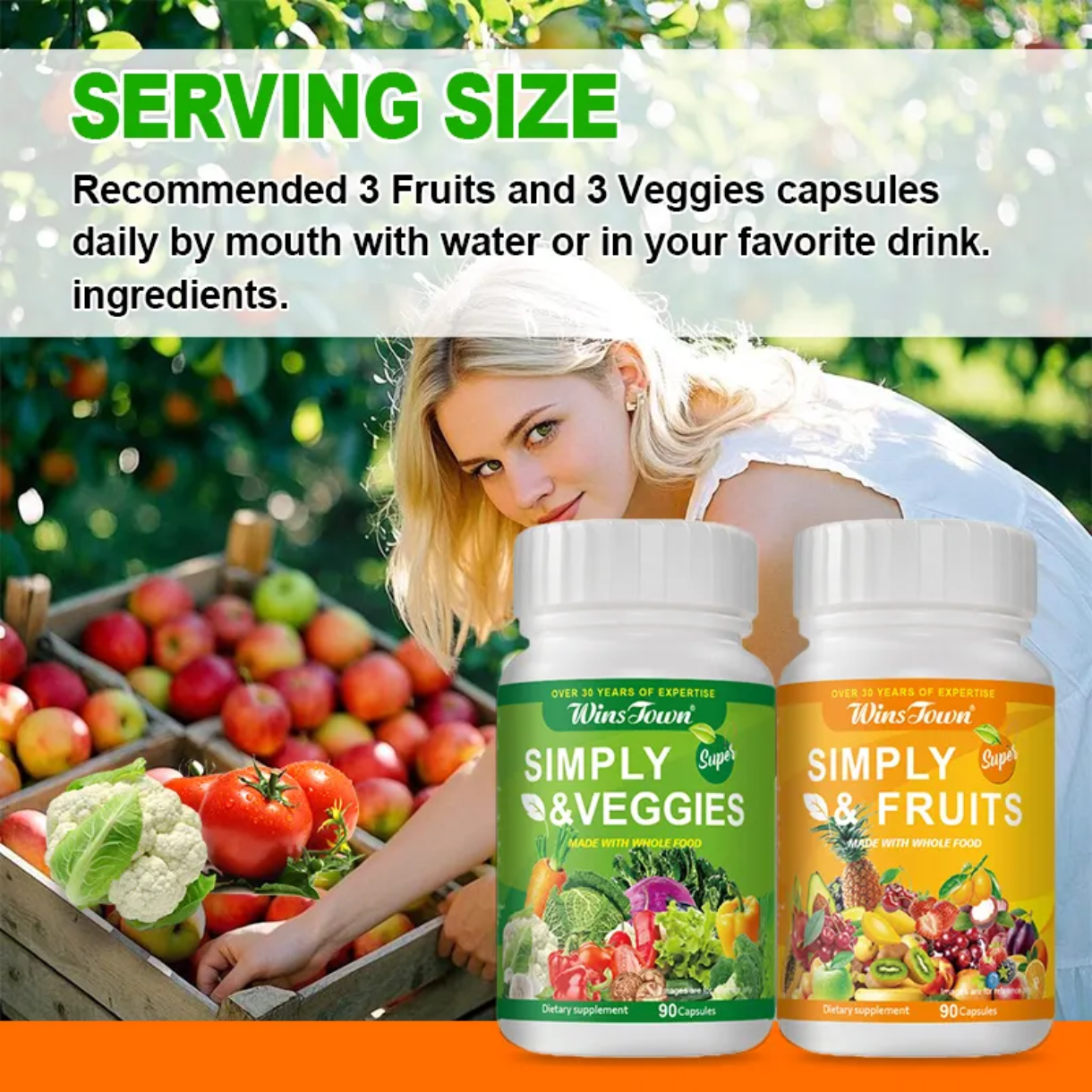 Simply Fruits and Veggies Capsules (2 bottles) - Image 6