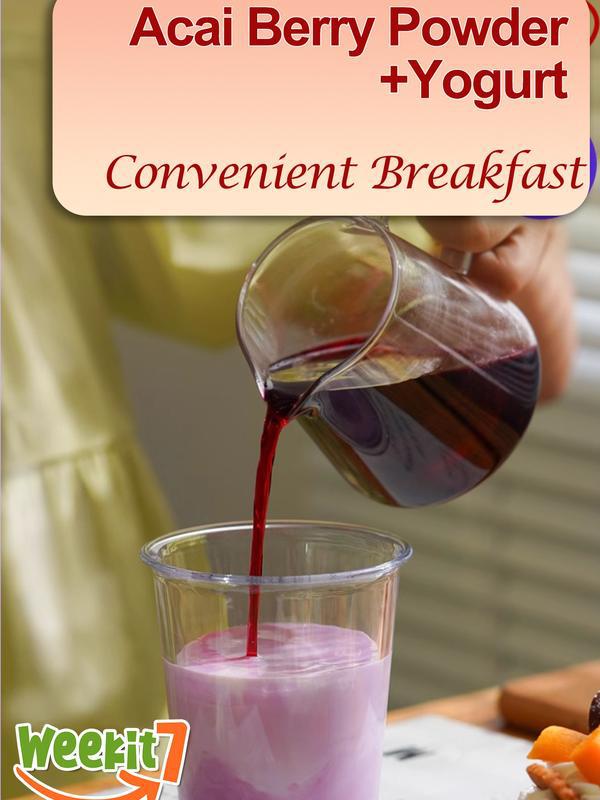 Acai Berry Beauty Drink with Raspberry, Cranberry, Cherry, Strawberry, Elderberry, and Blackberry (5g×7 sachets) - Image 6