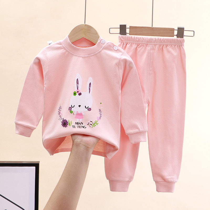 2-Piece Pajamas Set with Long-Sleeve Top and Pants for Boys and Girls | Adorable Soft Cotton Nightwear and Sleepwear Set - Image 35