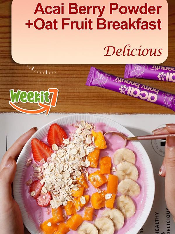 Acai Berry Beauty Drink with Raspberry, Cranberry, Cherry, Strawberry, Elderberry, and Blackberry (5g×7 sachets) - Image 3